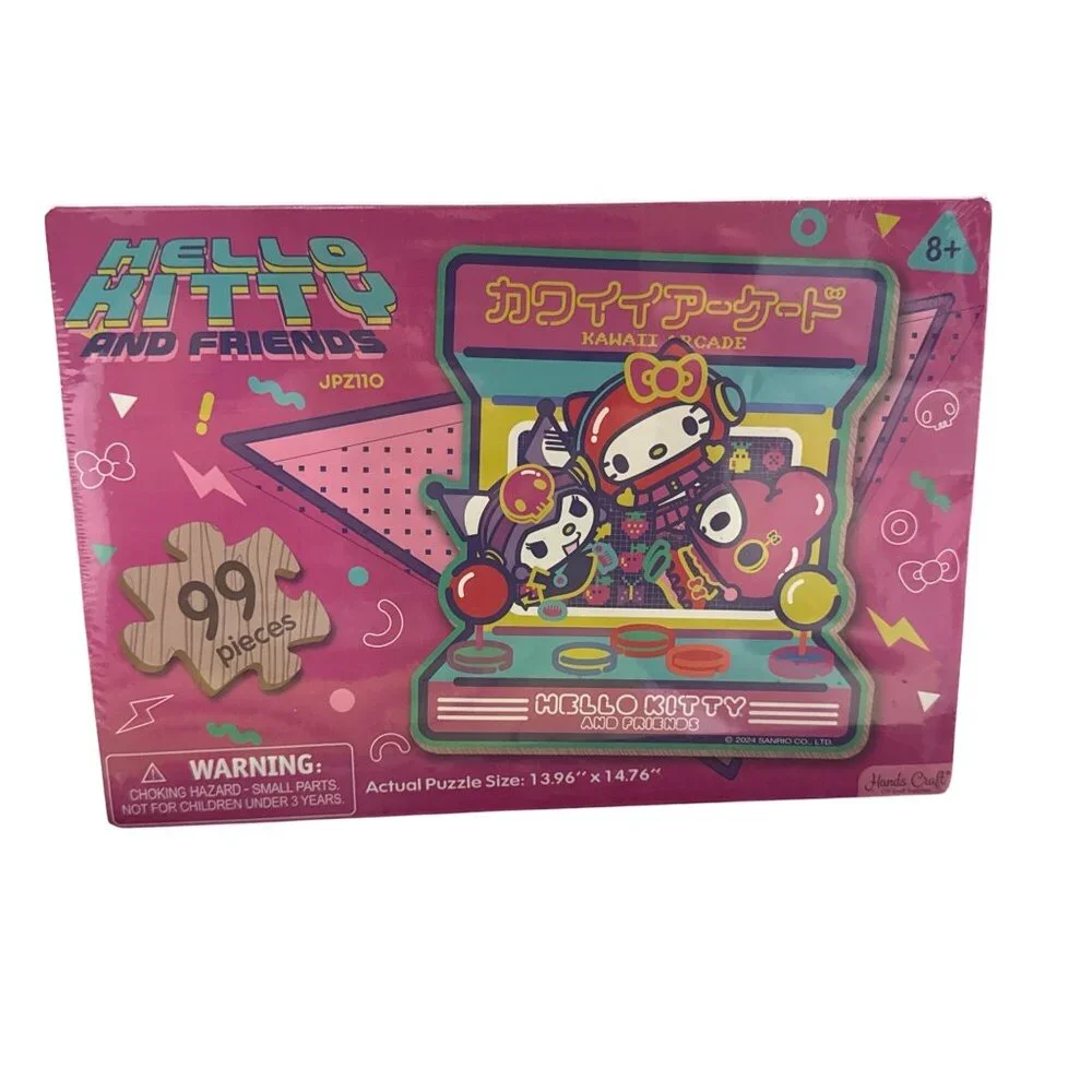 Hello Kitty & Friends 99-Piece Wooden Jigsaw Puzzle For Kids Age 8+ - Kawaii Arc